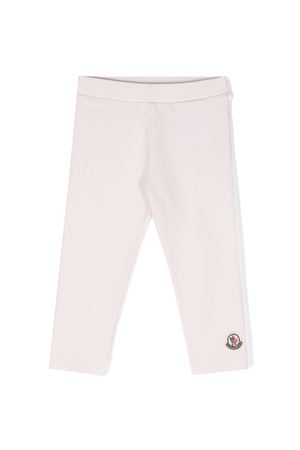 leggins in cotone rosa MONCLER KIDS | 8H000018790N504